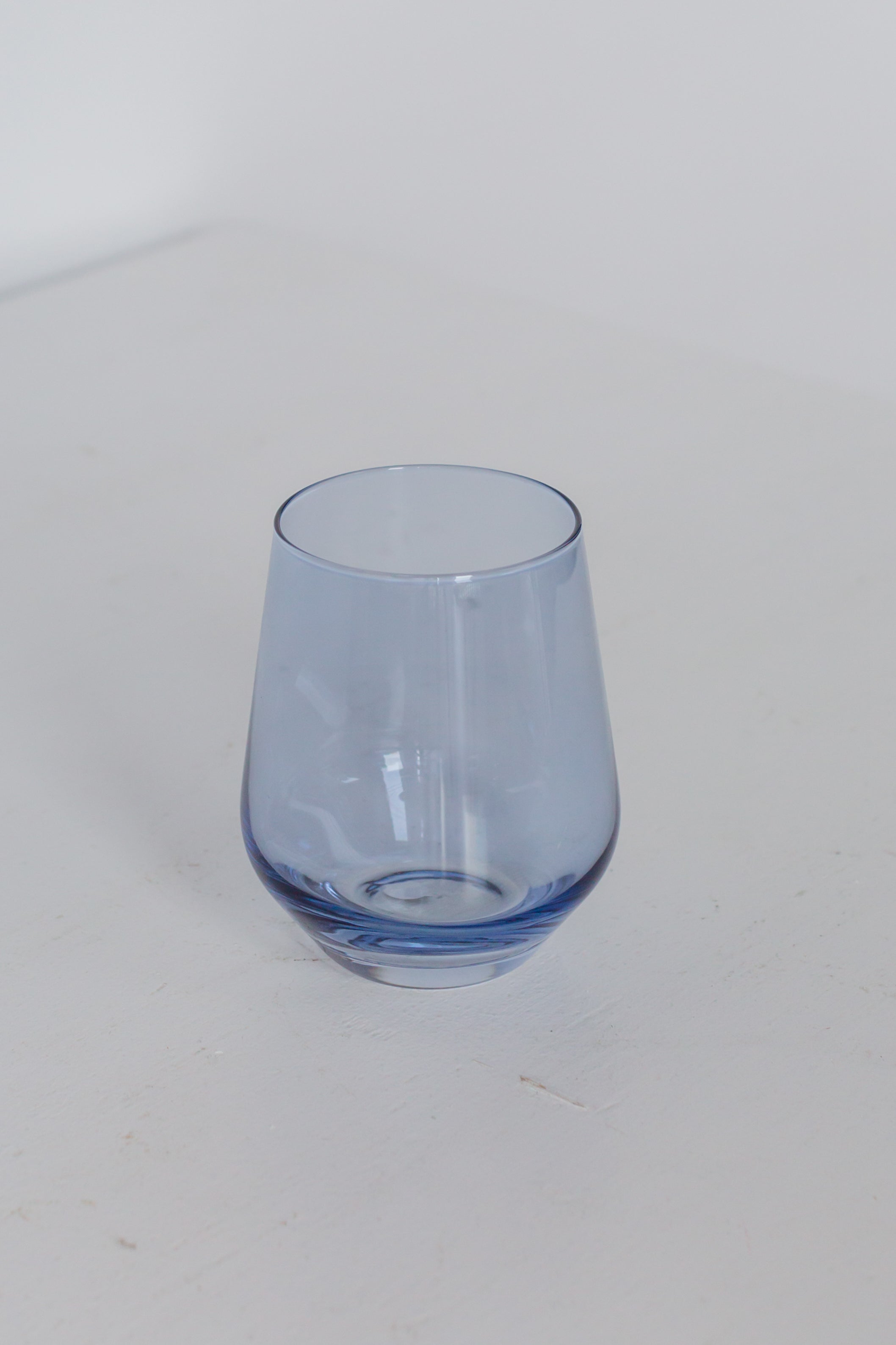 Premium Estelle Colored Stemless Wine Glasses Set of 6 - Cobalt Blue for Parties, Weddings & Home Entertaining