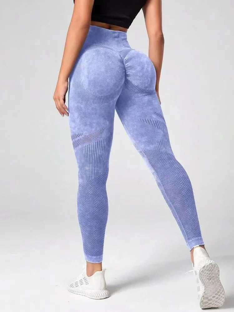 Women's Seamless High Waist Yoga Pants - Bubble Butt Push Up Scrunch Leggings for Gym & Fitness - Comfortable Workout Tights for Running, Yoga & Lounge Wear