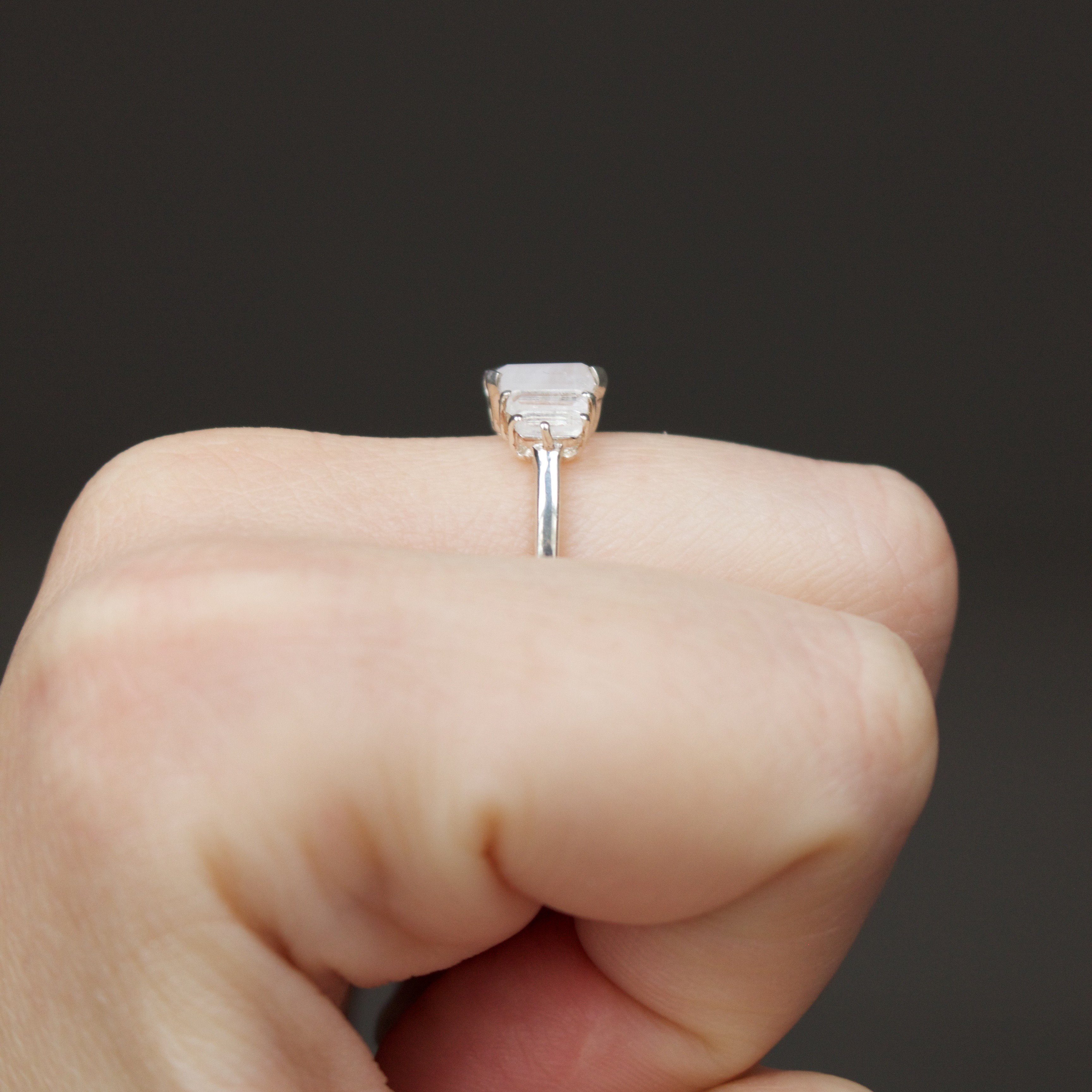 Moonstone Deco Ring – Elegant Silver Jewelry for Women, Boho Chic Statement Ring – Perfect for Weddings, Parties & Everyday Wear