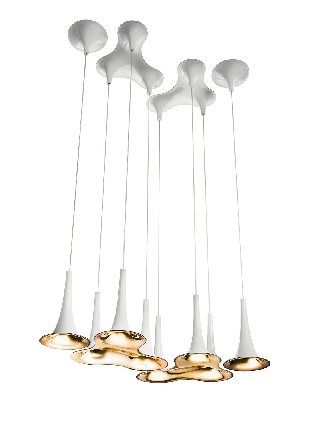 Trumpet Hanging Lights for Home Decor - Modern Ceiling Pendant Lighting Fixtures for Living Room, Bedroom, Dining Room & Office - Elegant Ambient Lighting to Elevate Your Space