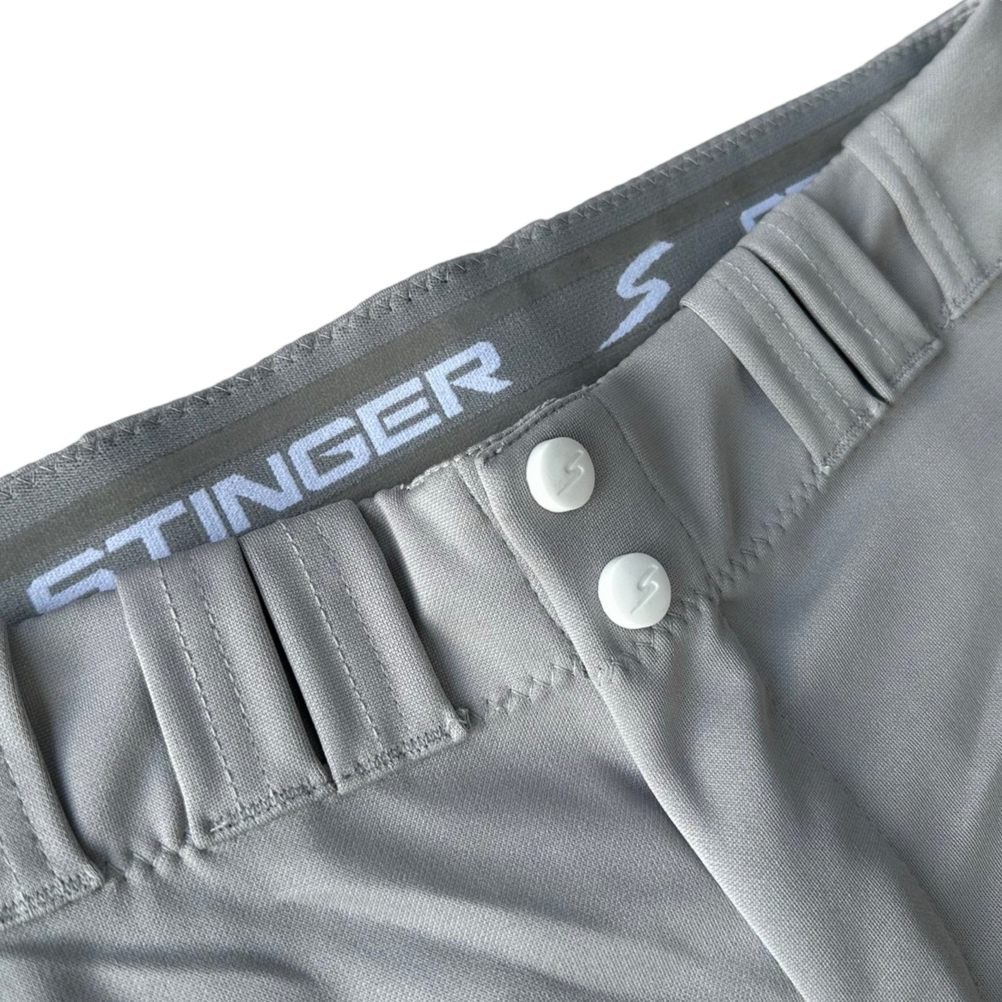 Stinger Premium Fastpitch Softball Pants - Gray | High-Performance Baseball Pants for Women & Girls | Perfect for Games, Practice & Tournaments