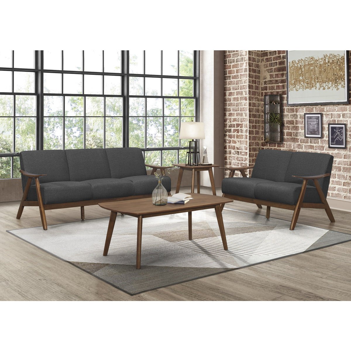 Damala Dark Grey Sofa - Modern Comfortable Couch for Living Room, Lounge & Home Decor