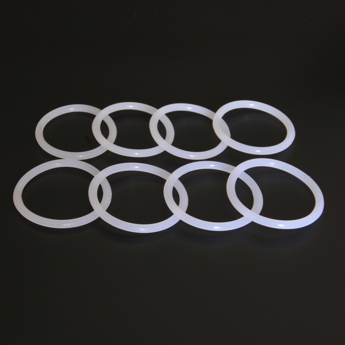 2pcs High-Quality Silicone O-Ring Vacuum Tube Dampers for 300B Audio Valve Tubes - Reduce Microphonics & Vibration for Hi-Fi Systems, Tube Amps, and Audiophile Setups