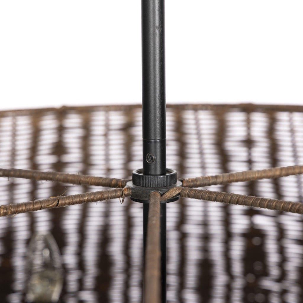 Harwick Chandelier - Modern Jet Black Crystal Ceiling Light Fixture for Dining Room & Living Room Decor