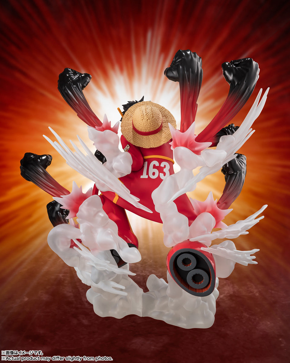 Figuarts Zero Extra Battle One Piece Monkey D. Luffy Gum Gum Hawk Gatling Action Figure - Anime Collectible for Display & Gift for Fans