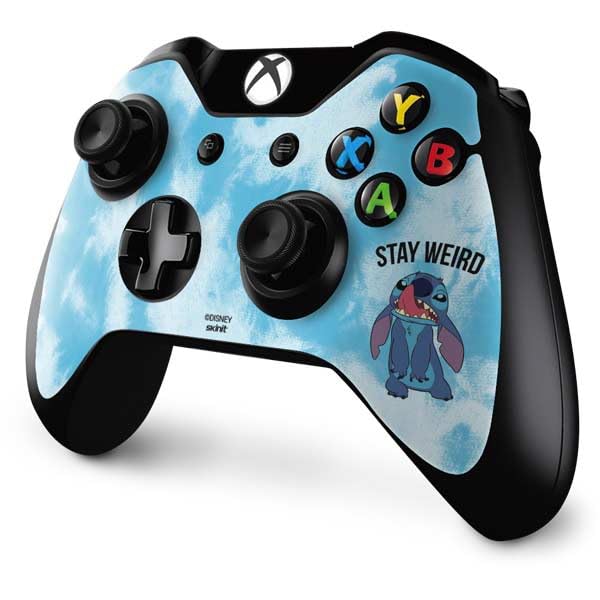 Officially Licensed Disney Lilo & Stitch Stay Weird Gaming Skin Decal for Xbox One Controller - Custom Protective Cover for Gamers & Collectors