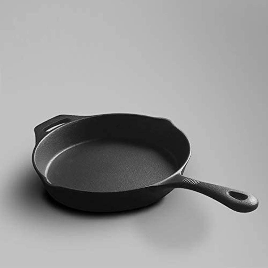 Premium Pre-Seasoned Cast Iron Skillet - 10 Inch Small Black Diamond Frying Pan for Stovetop, Oven & Camping | Non-Stick Coated Chef Pan for Searing, Baking & Outdoor Cooking