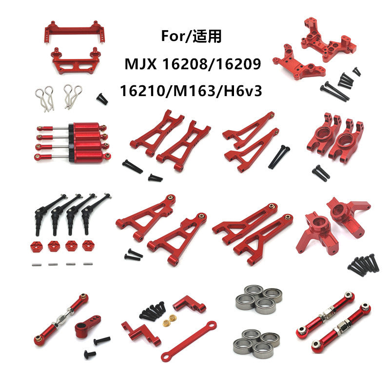 MJX 1/16 H6V3 M163 RC Car Metal Upgrade Kit for 16208/16209/16210 Models - High Performance Replacement Parts for Off-Road Racing & Crawling Adventures