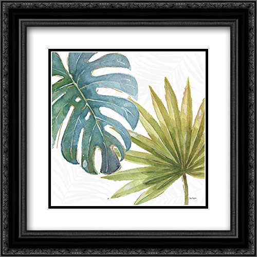 Lisa Audit 15x15 Black Ornate Framed Double Matted Tropical Blush VIII Museum Art Print - Perfect for Living Room, Bedroom & Office Wall Decor