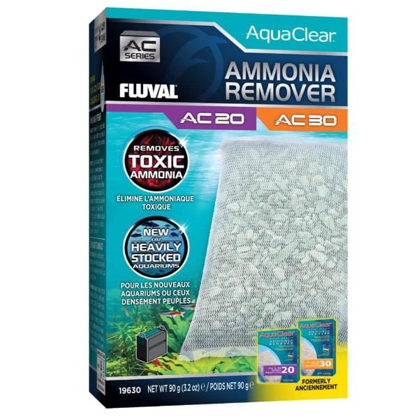Fluval AC Series Ammonia Remover Power Filter Insert for Aquariums - Fish Tank Water Filter Media to Remove Ammonia & Improve Water Quality - Perfect for Freshwater & Saltwater Tanks