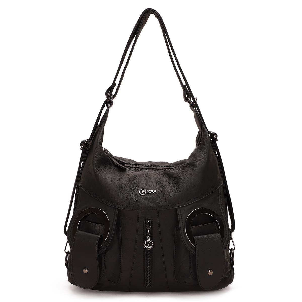 KL928 Large Women's Purses and Handbags - 68 Black | Stylish Tote for Work, Travel & Everyday Use