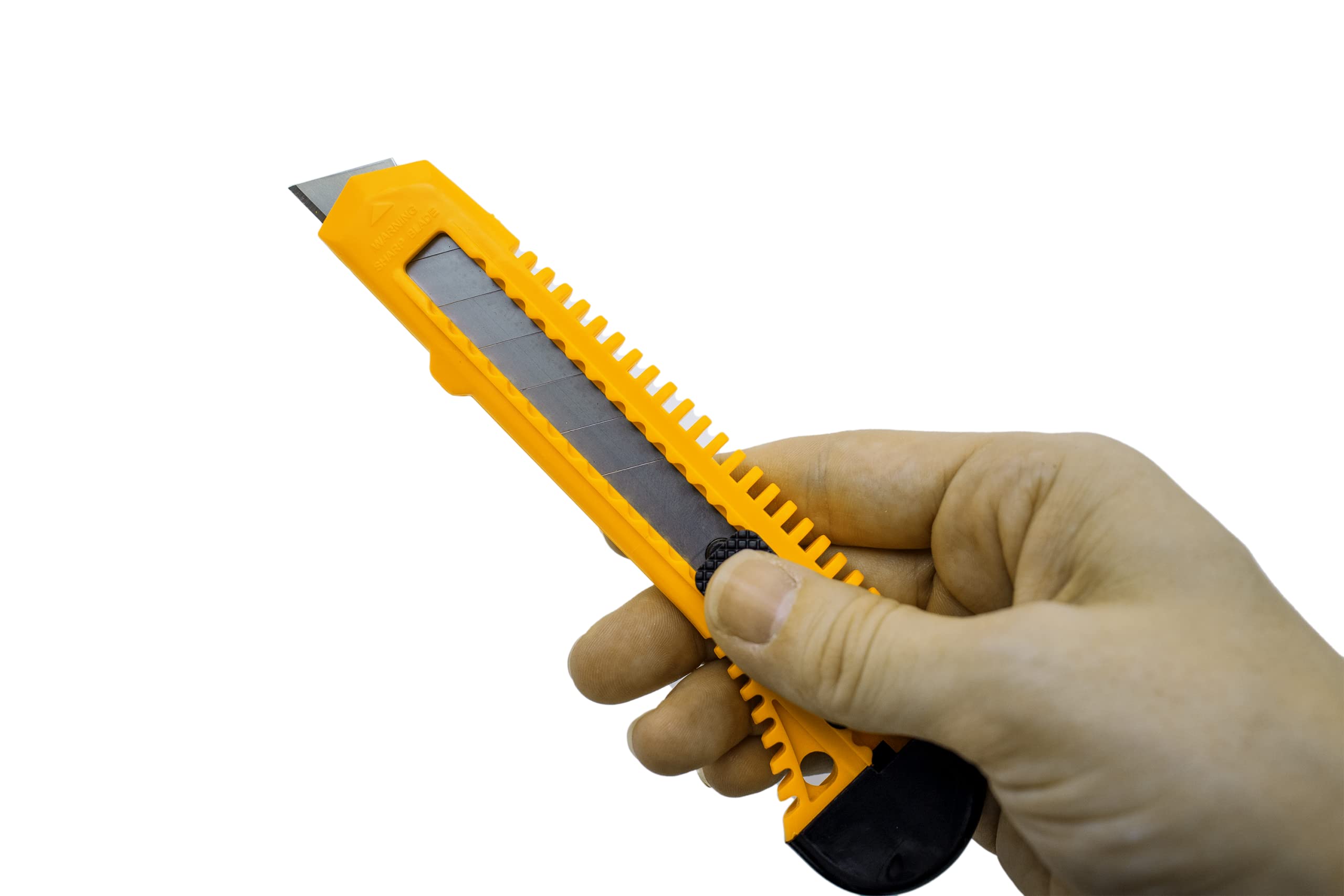 6-Piece Utility Knife Set - Heavy Duty Box Cutter with Snap-Off Razor Blades for Home, Office & Warehouse Use | Sharp Cutting Tool for Packaging, Crafts & DIY Projects