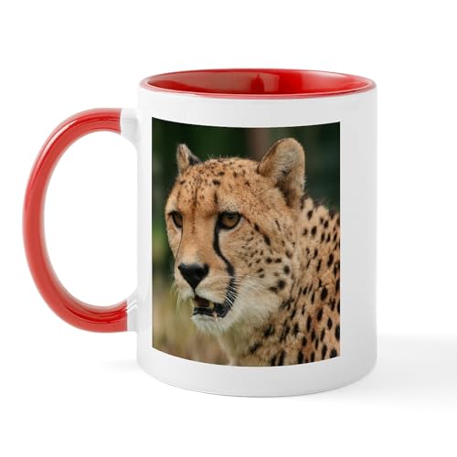 White/Red Inside - Cheetah Mug