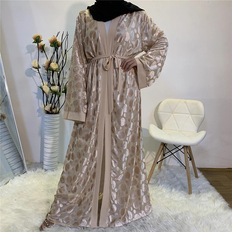 Elegant Dubai Women's Maxi Long Kaftan Abaya - Malaysian Robe Cardigan for Muslim Prayer, Beach Cover-up & Special Occasions