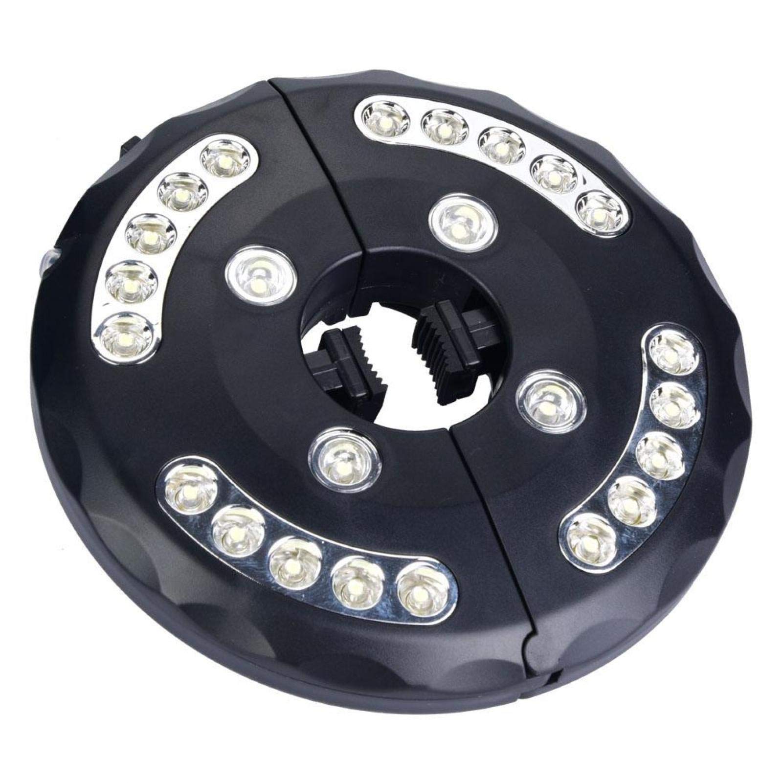 Outdoor Camping Umbrella Pole Light - Durable & Portable for Patio & Tents (Black)