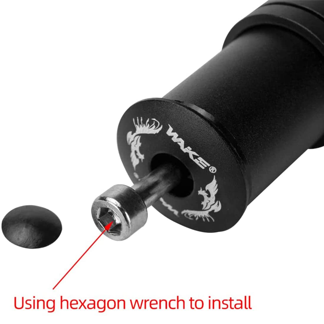 **Adjustable Bike Stem Riser - Aluminum Alloy Handlebar Extender for Mountain, Road, MTB, BMX & Fixie Bikes - Black | Perfect for Comfort & Height Adjustment**    *(Use Case: Ideal for cyclists seeking better posture, comfort, and control on long rides or rough terrains.)*