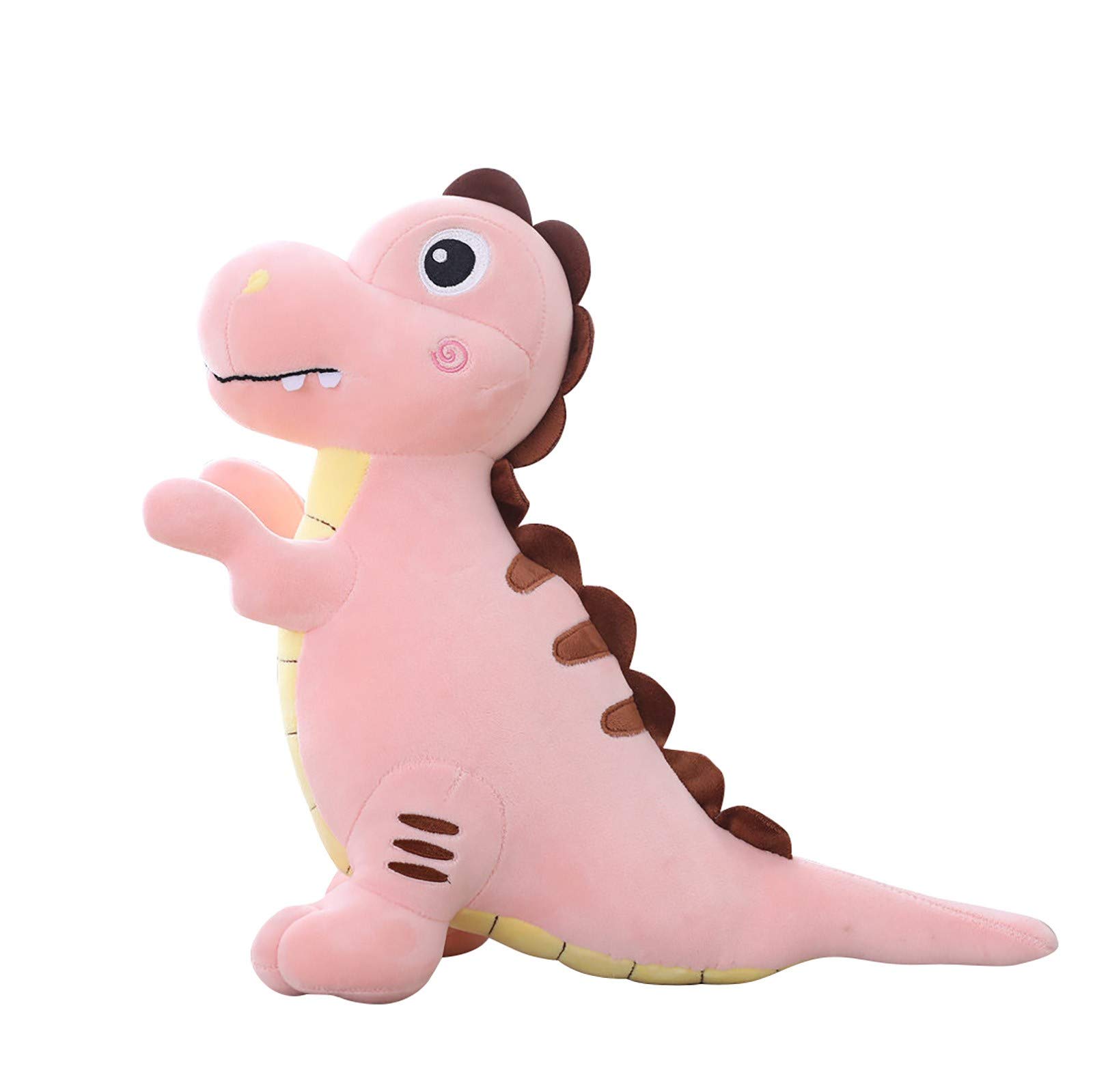 Cute Pink Dinosaur Plush Doll - Soft Couple Dinosaur Pillow Toy for Kids & Adults - Perfect for Cuddling, Gifts, and Home Decor (One Size)