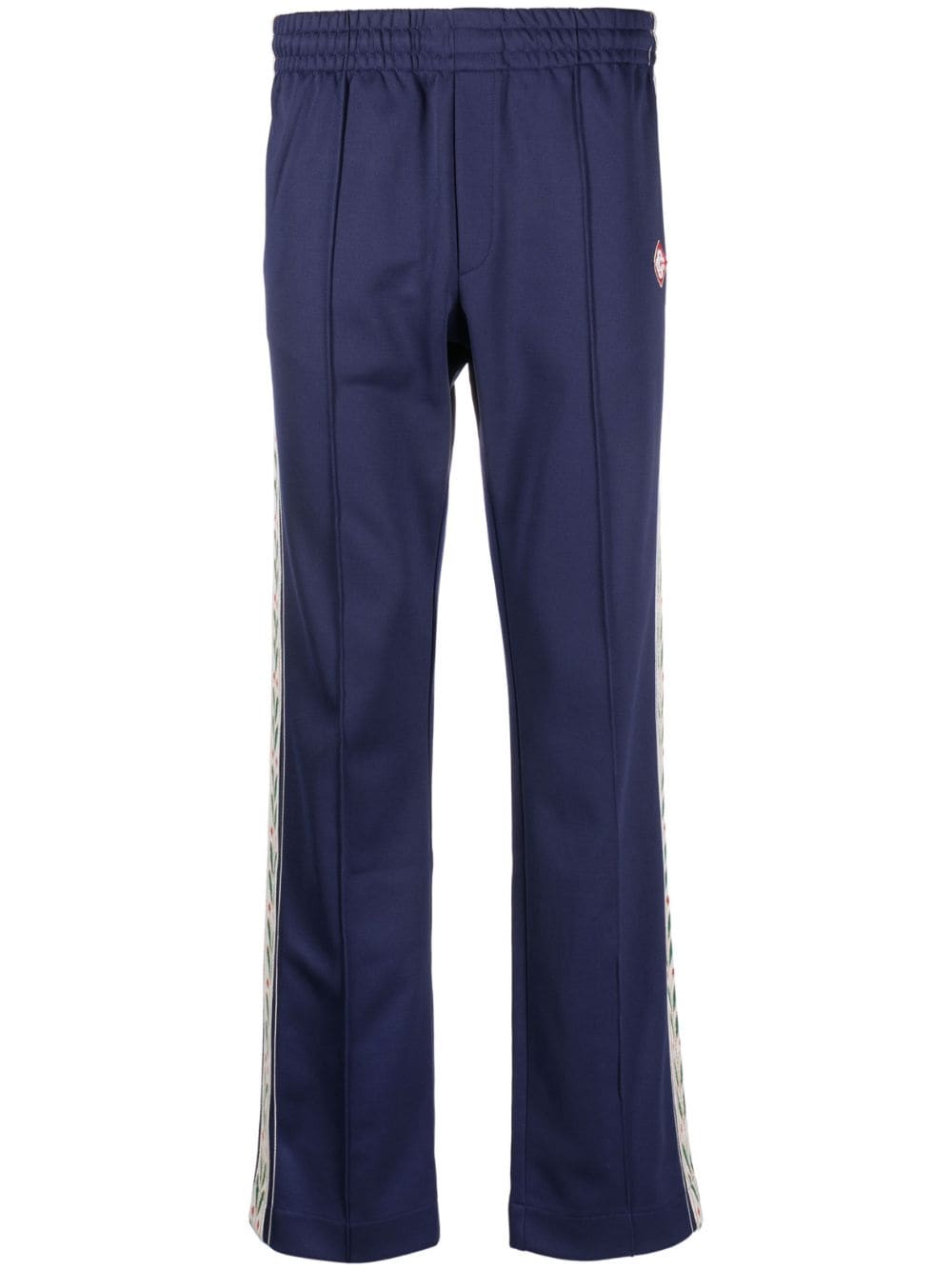 Casablanca Blue Trousers for Women - High Waisted Slim Fit Pants - Comfortable & Stylish for Work, Office, and Casual Wear