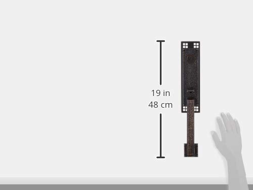 Emtek 4811 Oil Rubbed Bronze Door Handleset - Premium Entry Door Hardware for Home Security & Style - Perfect for Front Doors, Interior Doors & Office Spaces