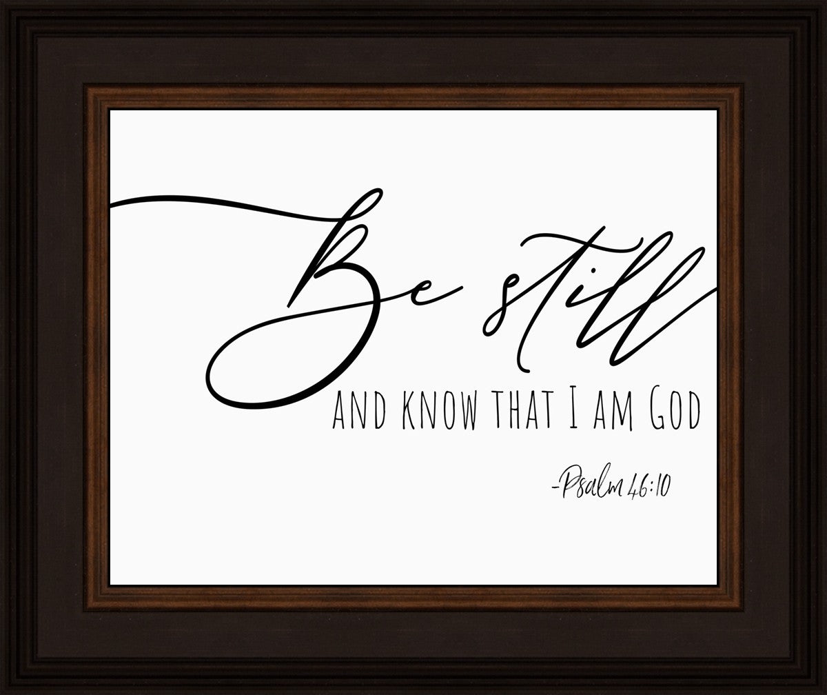 Be Still By Paige Tilly - Inspirational Wall Art Decor for Home & Office - Perfect for Living Room, Bedroom or Gift Giving