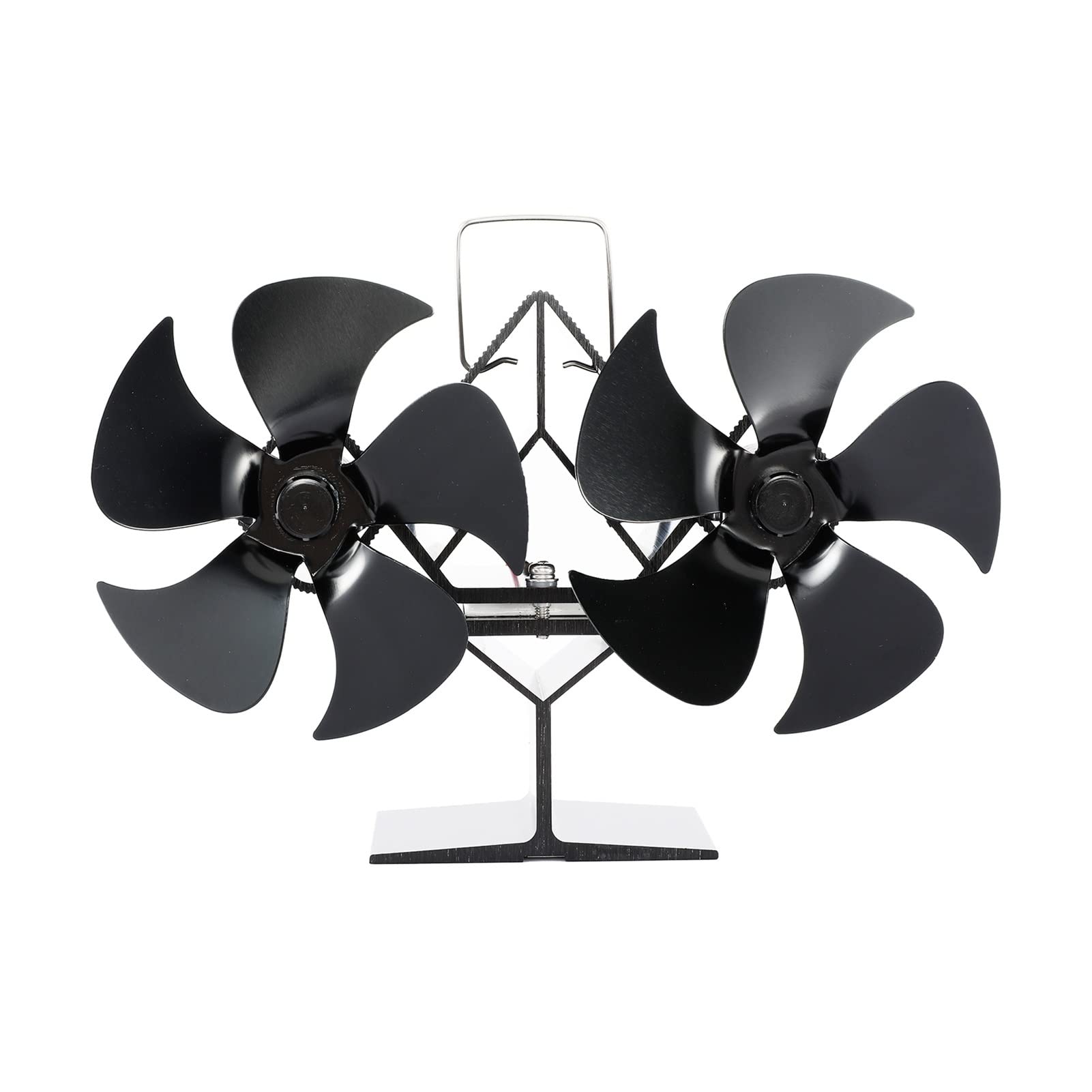 YYYSHOPP 10-Blade Fireplace Fan - Dual Head Silent Heat Powered Stove Fan for Wood Burning Stoves - Efficient Heat Distribution - Perfect for Home Heating & Energy Savings