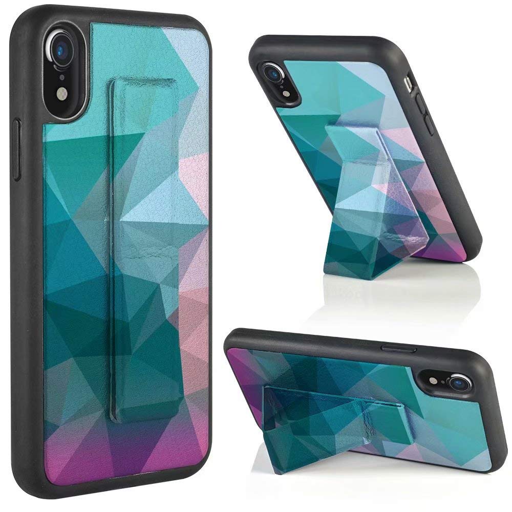 Premium Shockproof iPhone XR Case with Adjustable Kickstand - Slim Leather Magnetic Cover for Apple iPhone XR 6.1 Inch (Multiple Colors) | Perfect for Work, Travel & Hands-Free Viewing