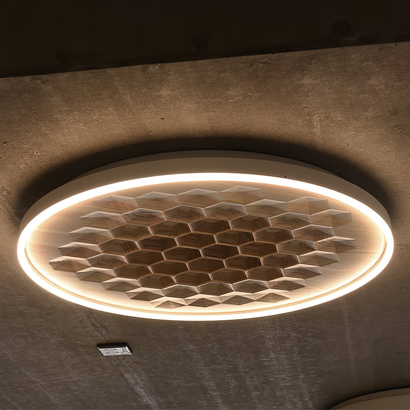 Heartwood Ceiling Lamp - Modern Wooden Pendant Light for Living Room, Bedroom & Dining Room - Stylish Home Decor Lighting Fixture for Indoor Spaces