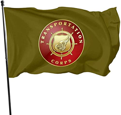 US Army Transportation Corps Flag - 3x5 Ft Outdoor Garden & Yard Decor - Patriotic Military Themed Decoration for Home, Camping, and Veterans Day Celebrations