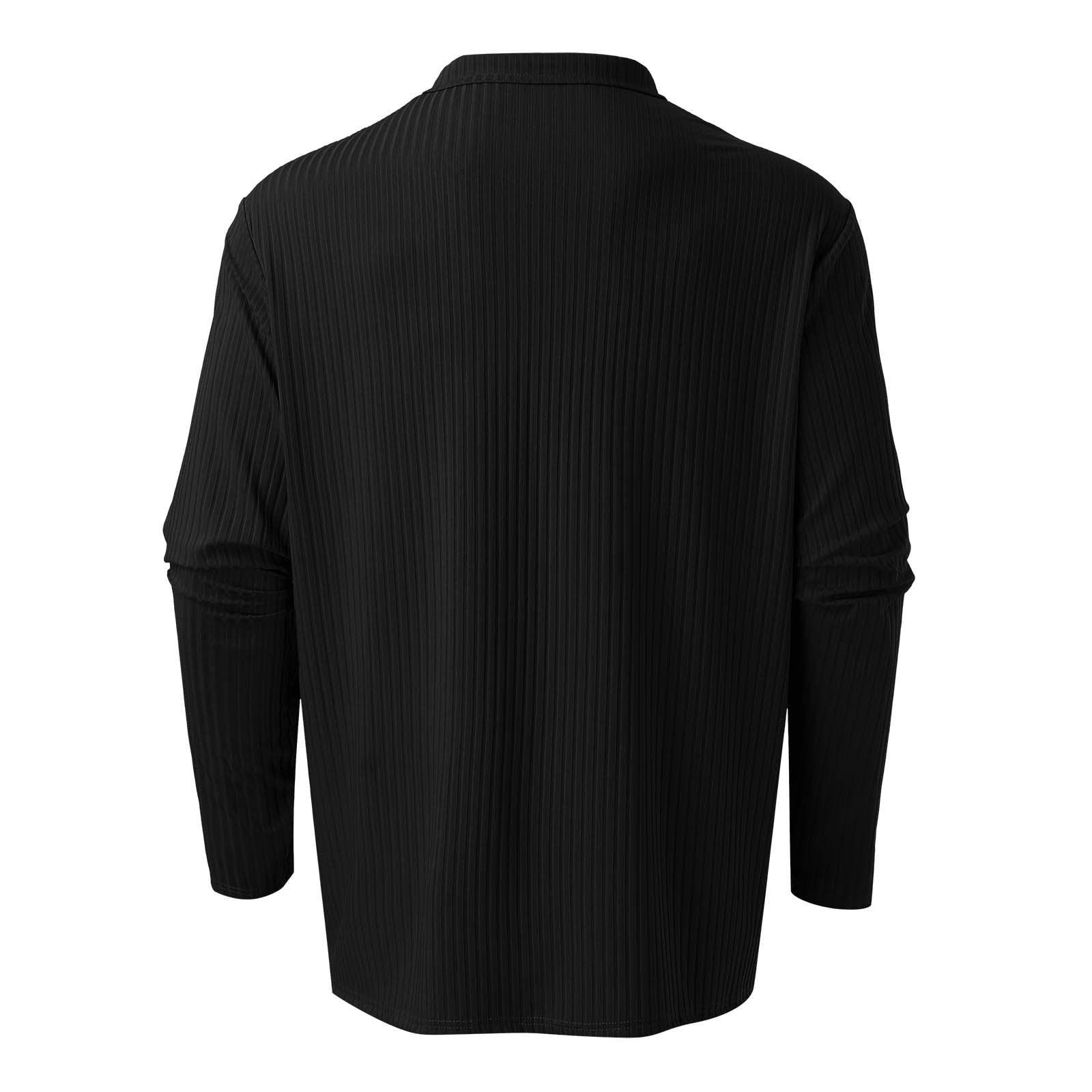 Large Tall Men's T-Shirts - Soft Fabric V-Neck Long Sleeve Mock Neck Polo Shirts | Slim Fit Graphic Funny White Tops for Casual Wear, Work & Everyday Outfits