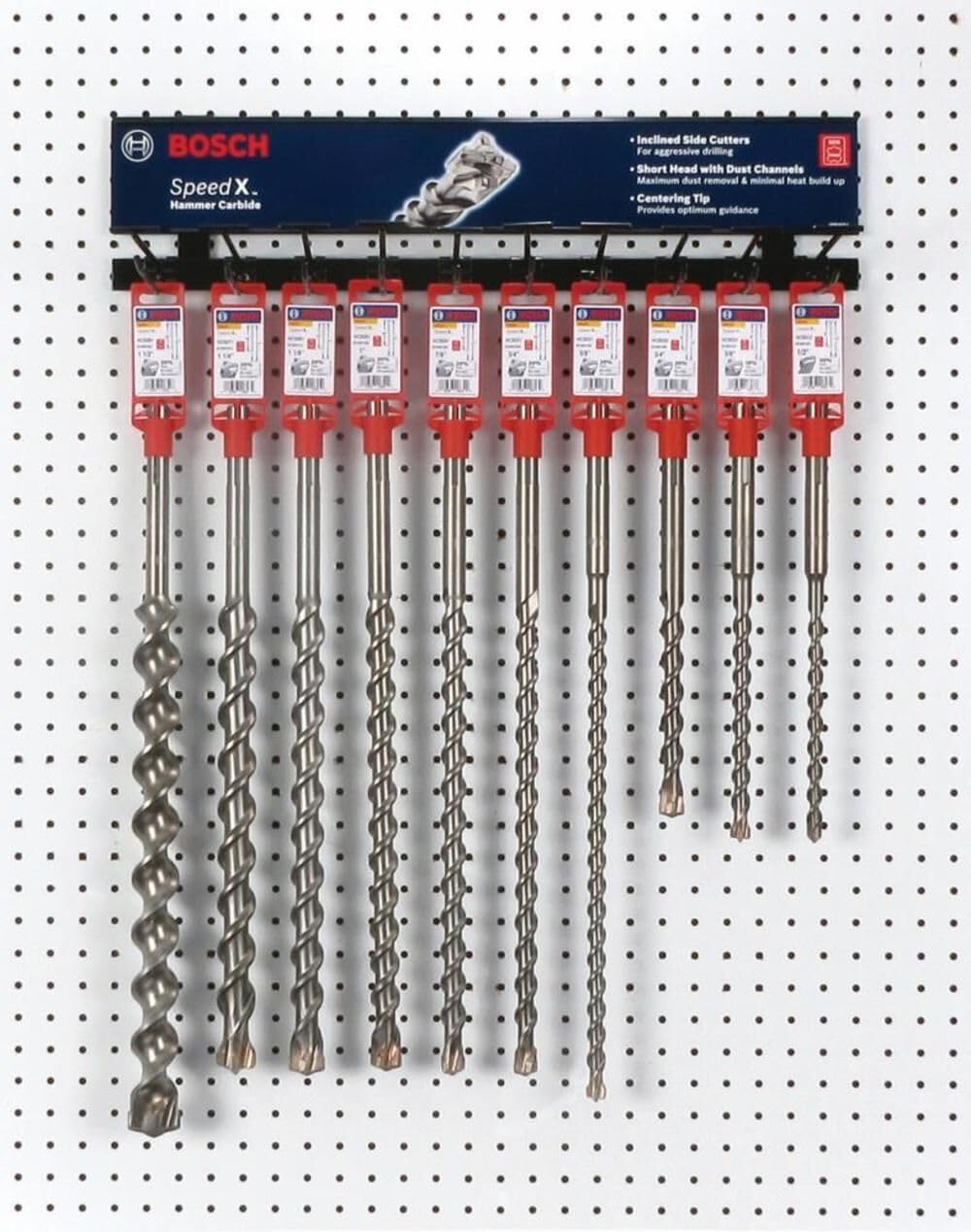 BOSCH HC5091 SDS-Max Hammer Drill Bit 1-1/2 Inch for Concrete, Masonry & Brick - Heavy Duty Rotary Hammer Accessories for Construction & Demolition Work