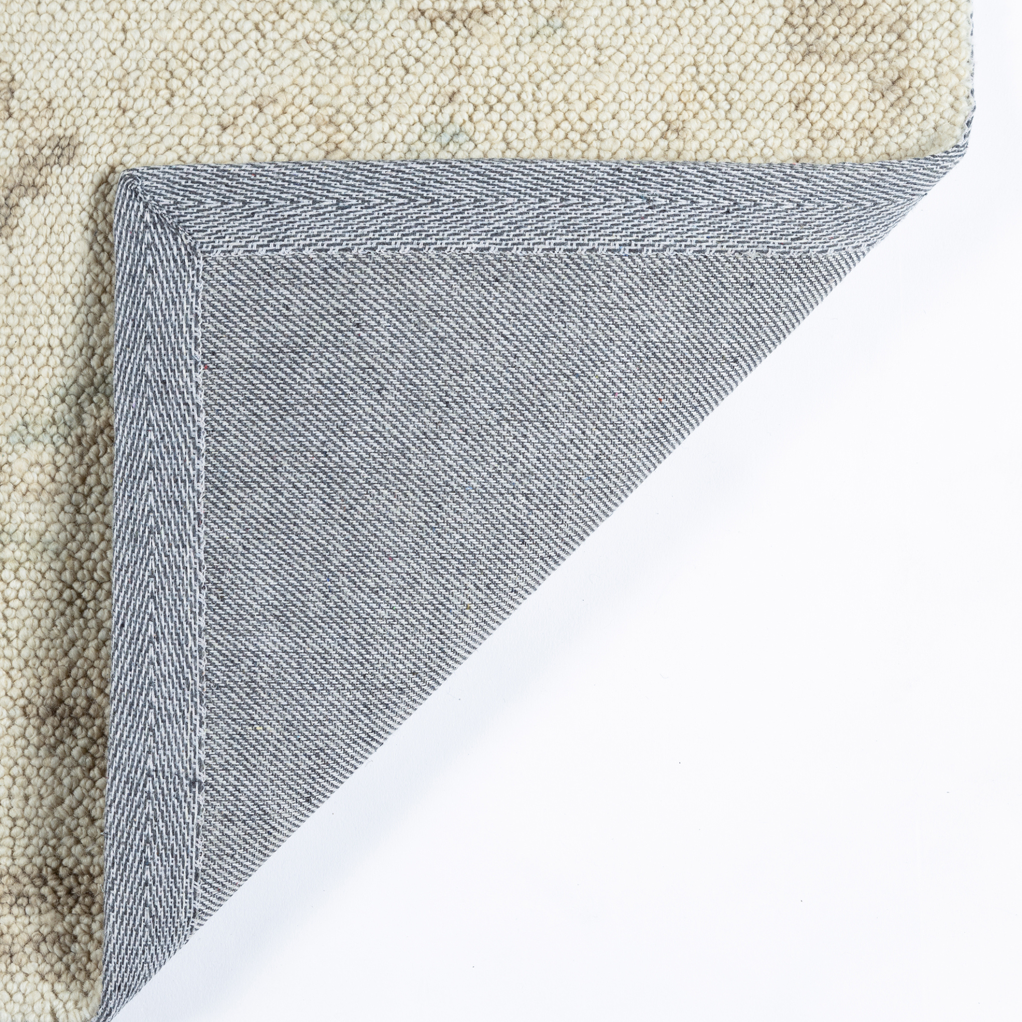 Ana Beige Wool Area Rug - Soft & Durable Handmade Wool Rug for Living Room, Bedroom, or Office - Perfect for Cozy Home Decor
