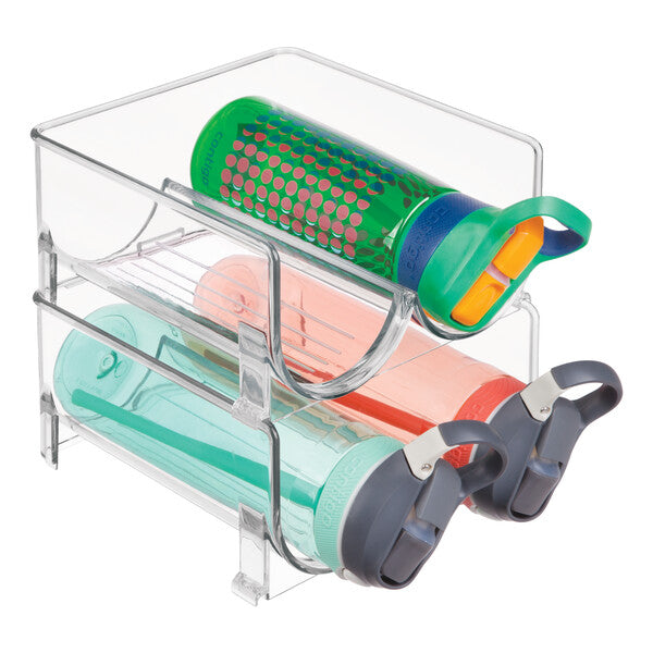 FRIDGE BINZ Stackable Wine & Bottle Organizer - Space-Saving Refrigerator Storage for Wine, Beer, and Beverage Bottles - Perfect for Kitchen, Bar, and Party Use