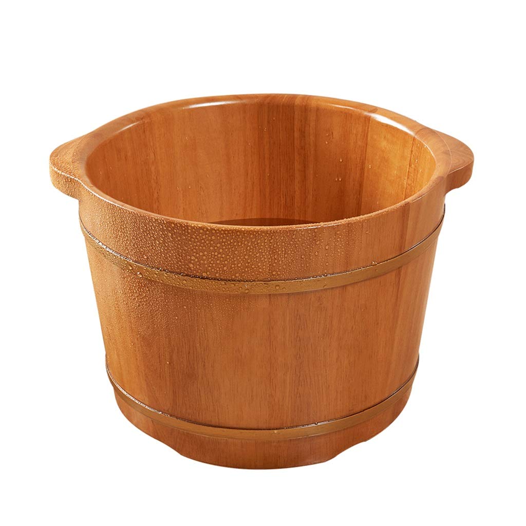 Premium Solid Wood Sauna Bucket - Foot Bath Tub & Massage Spa for Relaxation | Home Sauna Accessories with Infusion Function | Perfect for Aromatherapy, Detox & Stress Relief