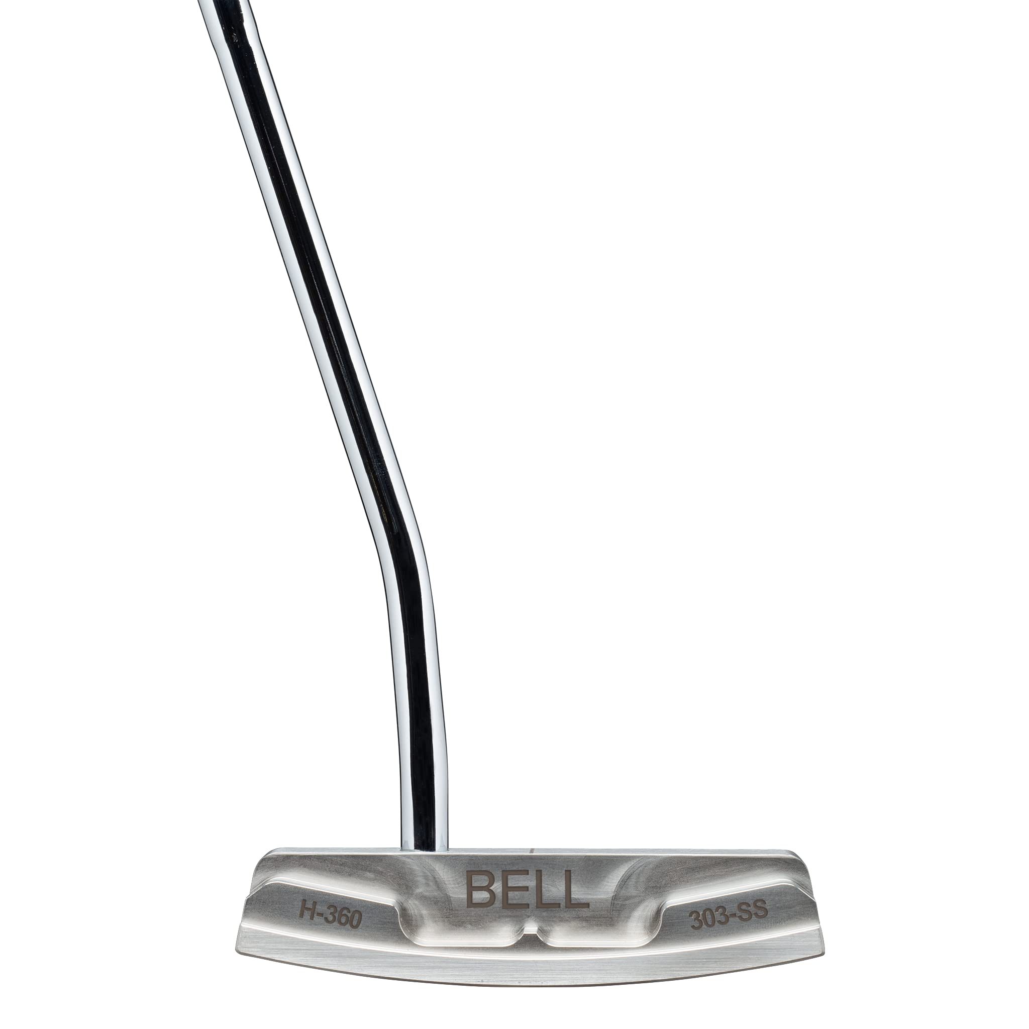 Premium Bell H-360 Half-Offset CNC Milled Golf Putter with Winn Dri-Tac Dark Gray Standard Grip | US-Made for Precision Putting | Perfect for Greens & Practice Ranges