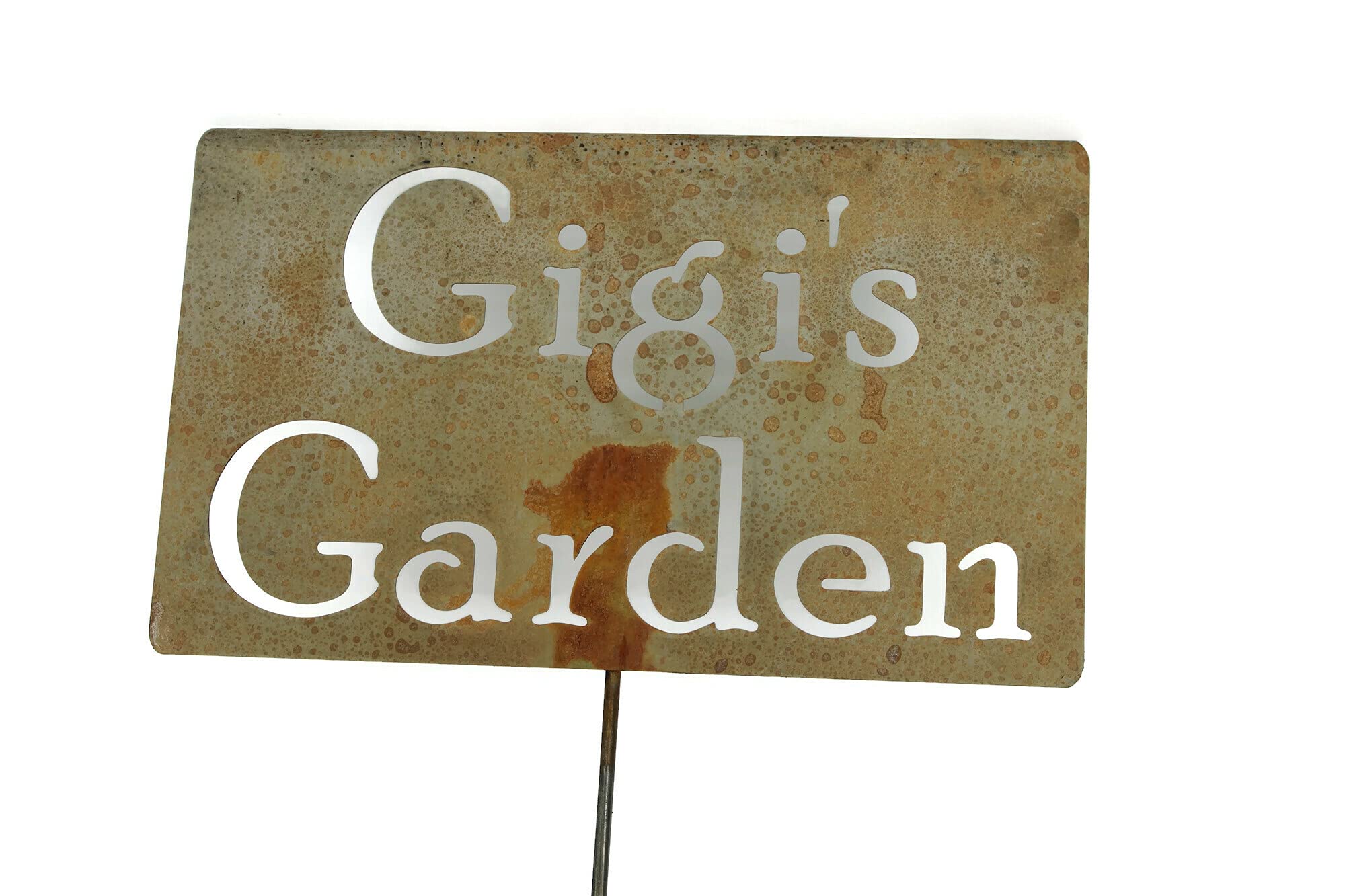Personalized Family Name Gift Garden Stake - 20 to 33 Inches Tall (Gigi's Garden, Large 28
