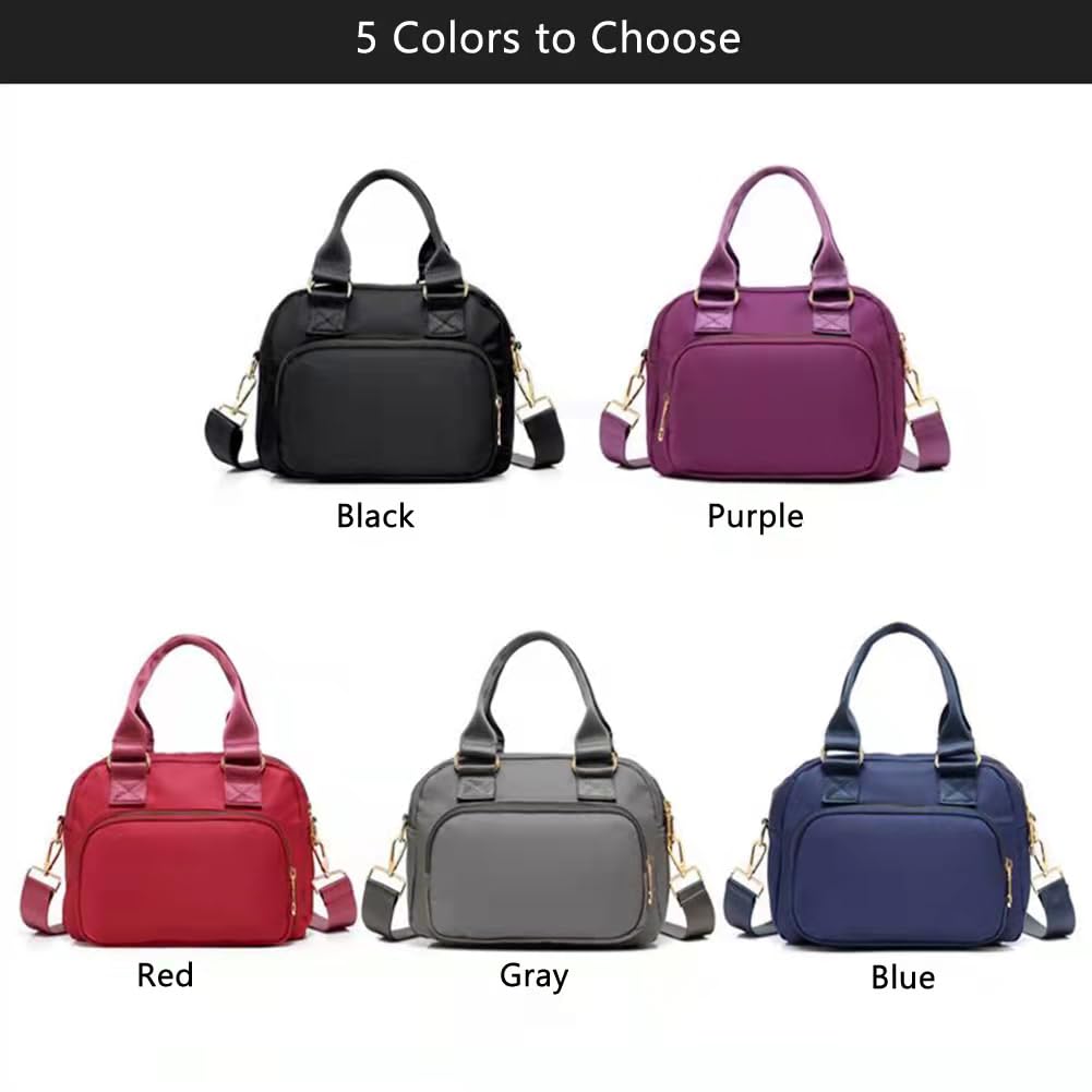 Waterproof Nylon Shoulder Handbags for Women - Lightweight Crossbody Bags with Multiple Pockets | Perfect for Travel, Work & Everyday Use