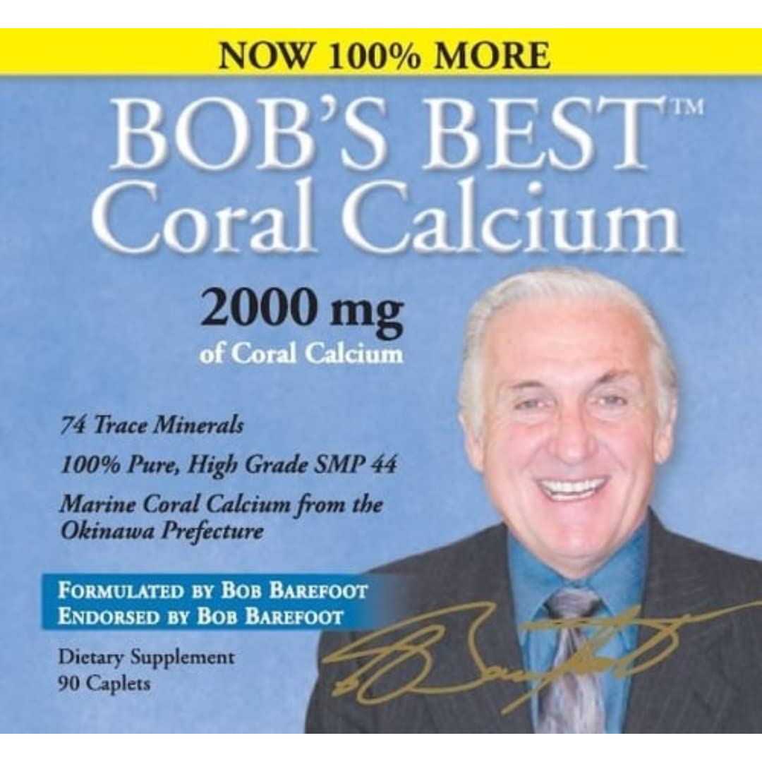 Bob's Best Coral Calcium 2000 - 12 Bottles (2000mg) | Premium Marine Coral Calcium Supplement | Supports Bone & Joint Health | Ideal for Daily Wellness & Active Lifestyle