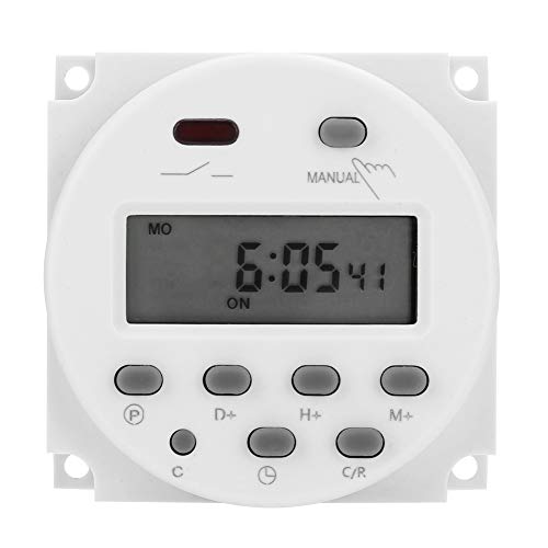 12V DC Digital Timer Switch with LCD Display - Programmable Power Control Relay for Broadcasting Equipment, Power Distribution & Automation (Home, Office, Industrial Use)