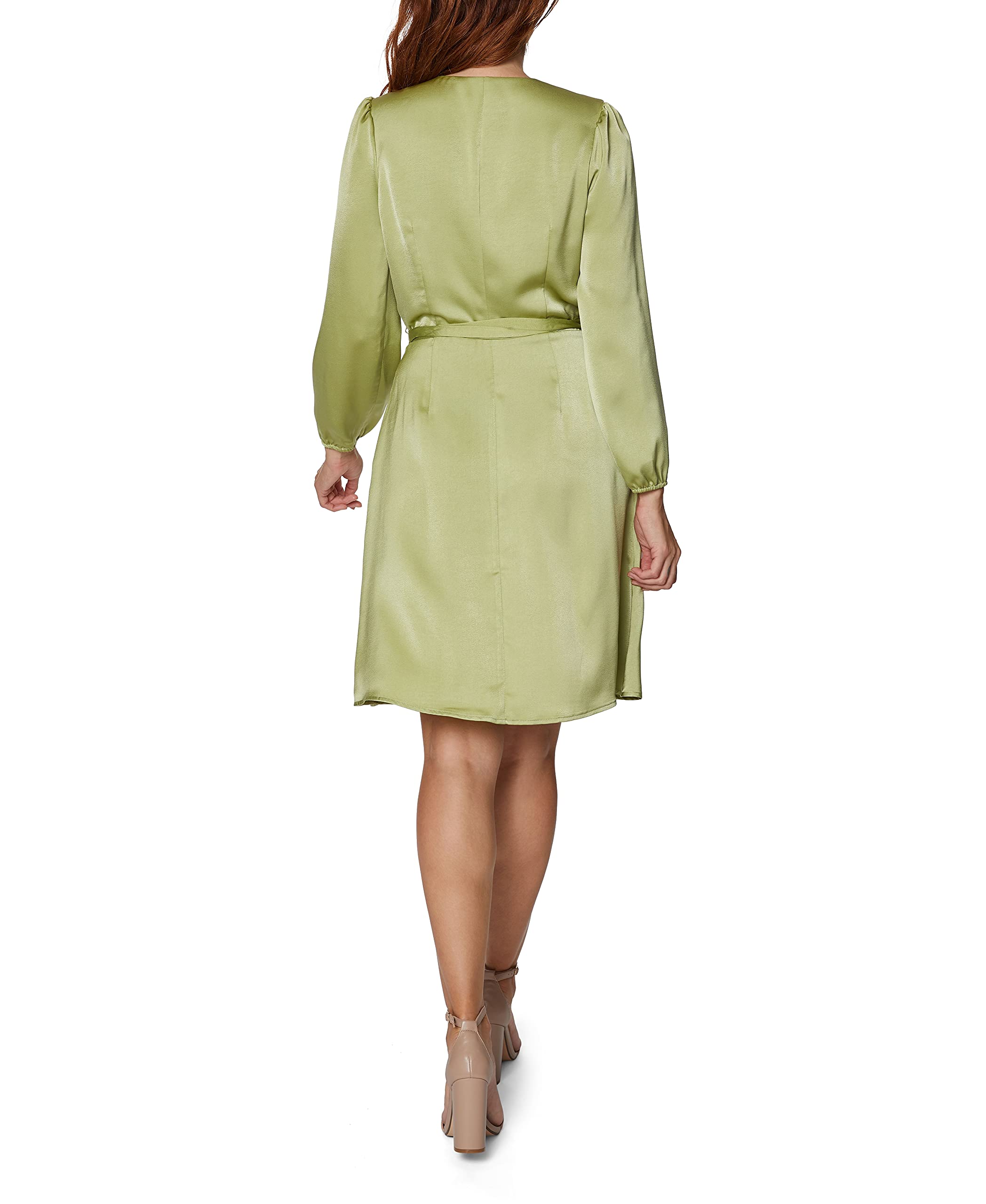 BCBGeneration Women's Long Sleeve Wrap Dress - Knee Length Casual & Office Wear for Women, Perfect for Work, Date Night and Special Occasions