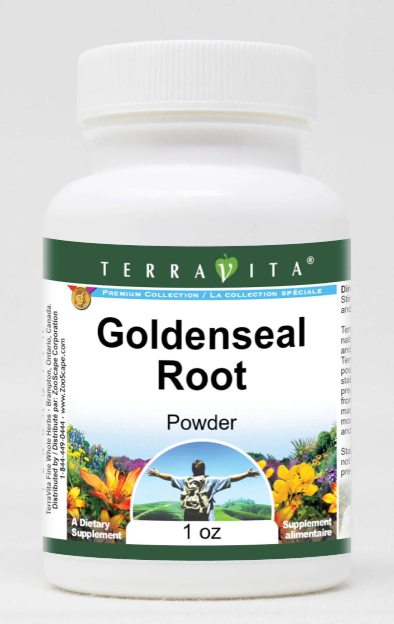 Organic Goldenseal Root Powder 1 oz (ZIN: 520298) - Immune Support Supplement for Cold & Flu Season, Natural Antibacterial Herbal Remedy for Digestive Health - Perfect for Teas, Tinctures & DIY Herbal Remedies