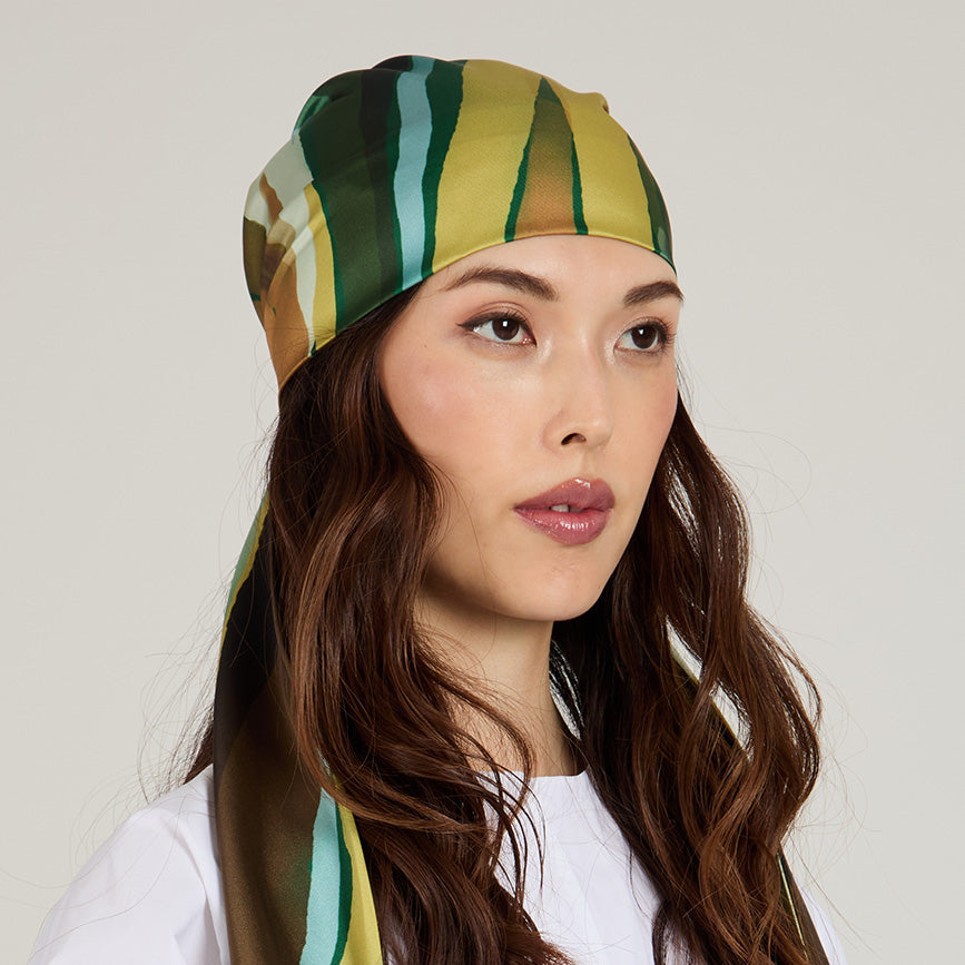 Gigi Satin Headscarf for Women - Soft & Shiny Hair Wrap - Perfect for Sleep, Travel, and Fashion Accessories