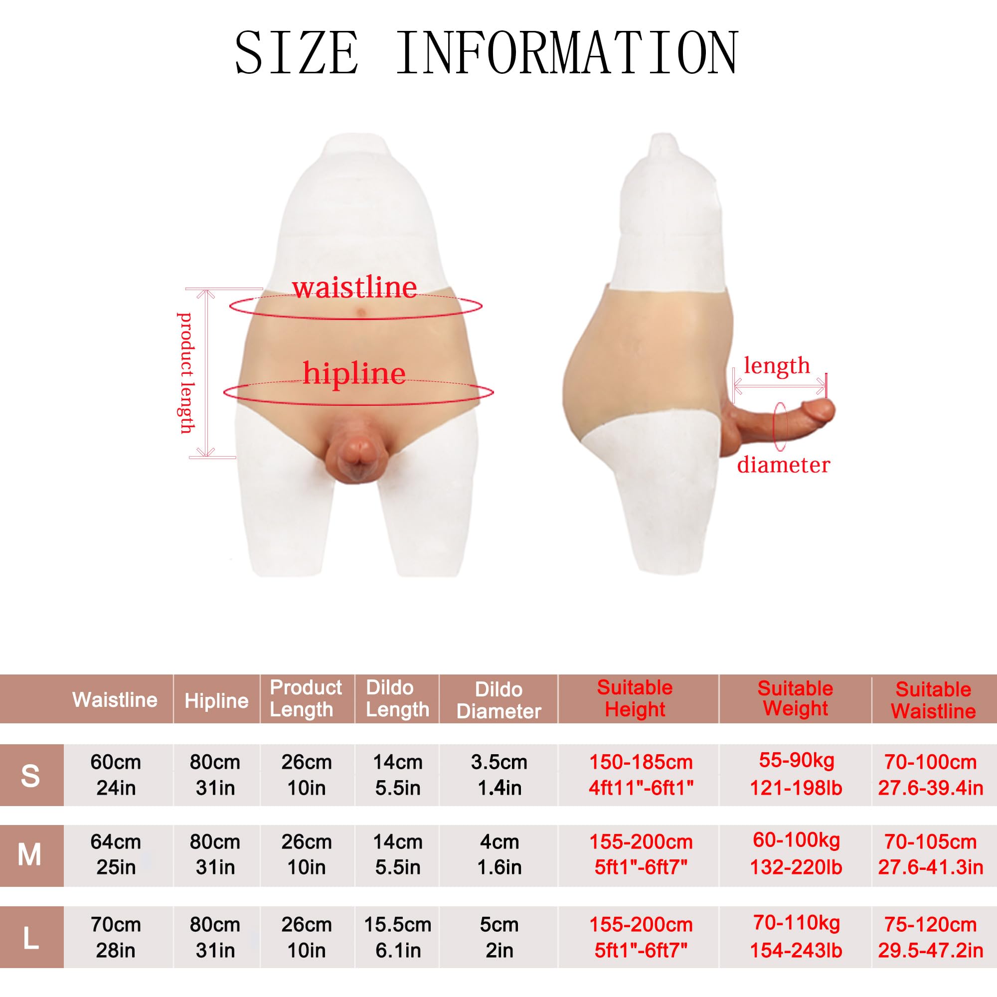 **Liifun 6 Inch Realistic Silicone Dildo Panties - Strapon Sex Toy for Men & Women, Gay Couples - Soft & Flexible for Solo Play & Couples Fun (#3, Small)**    *(Perfect for Role-Play, BDSM, and Sensual Exploration - Enhances Intimacy & Pleasure for All Genders)*
