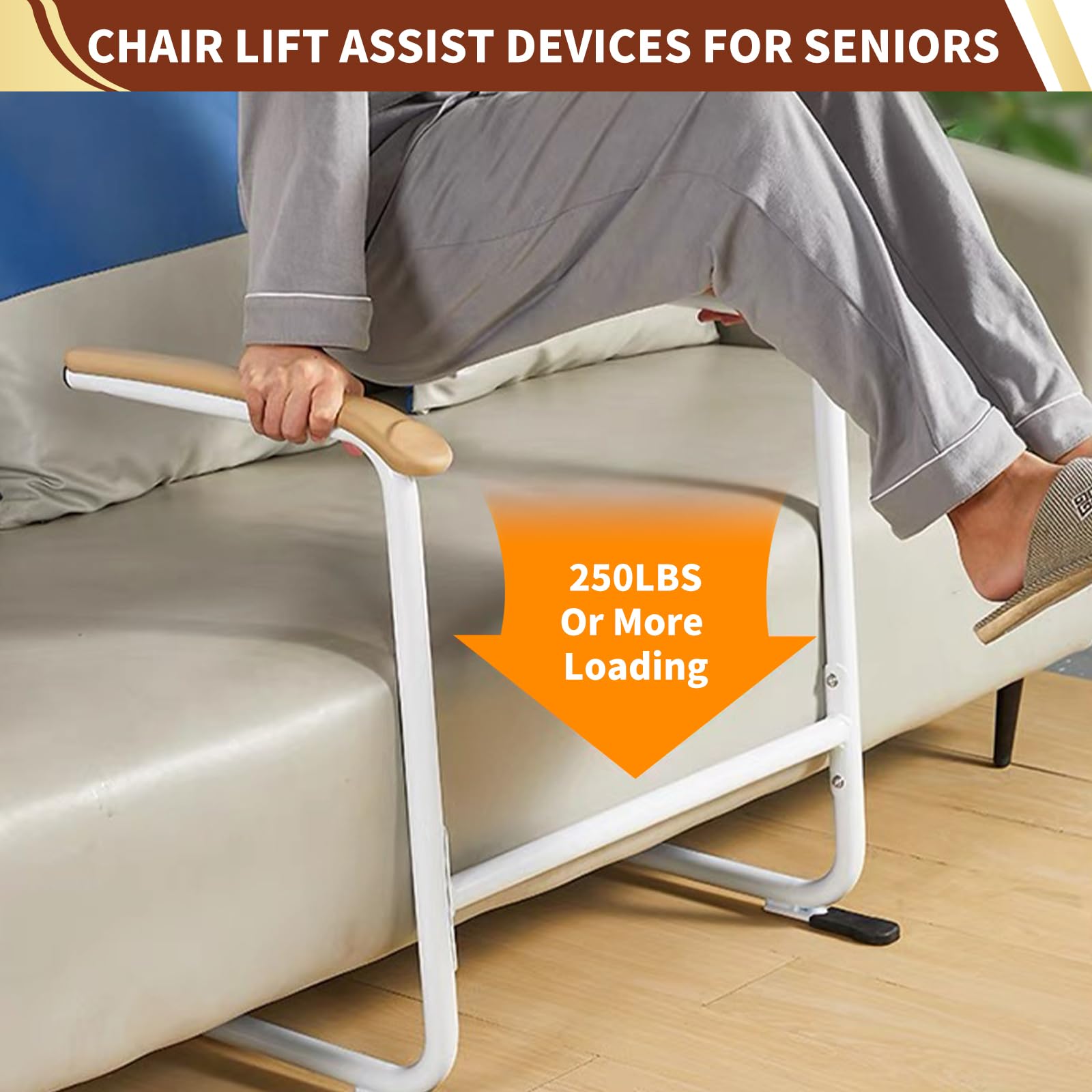 **Medium Size Chair Couch Stand Assist - Elderly Sit to Stand Lift Aid, Mobility Support Device (24.0