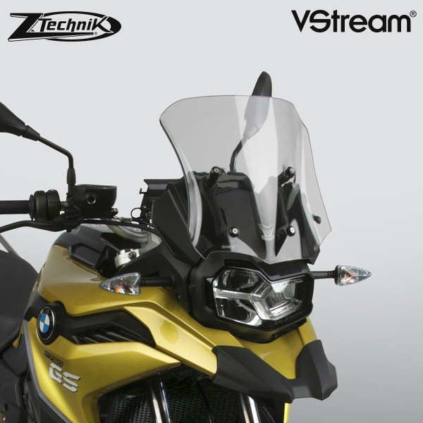 ZTechnik F800GS2 F750GS VStream Sport Light Tint Windshield - Motorcycle Windshield for BMW F Series, Enhanced Visibility & Wind Protection for Adventure Riding