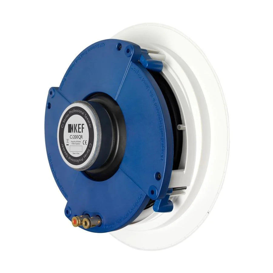 KEF Ci200QR 8-Inch In-Ceiling Speaker - High-Quality Home Audio for Living Rooms, Home Theaters & Background Music