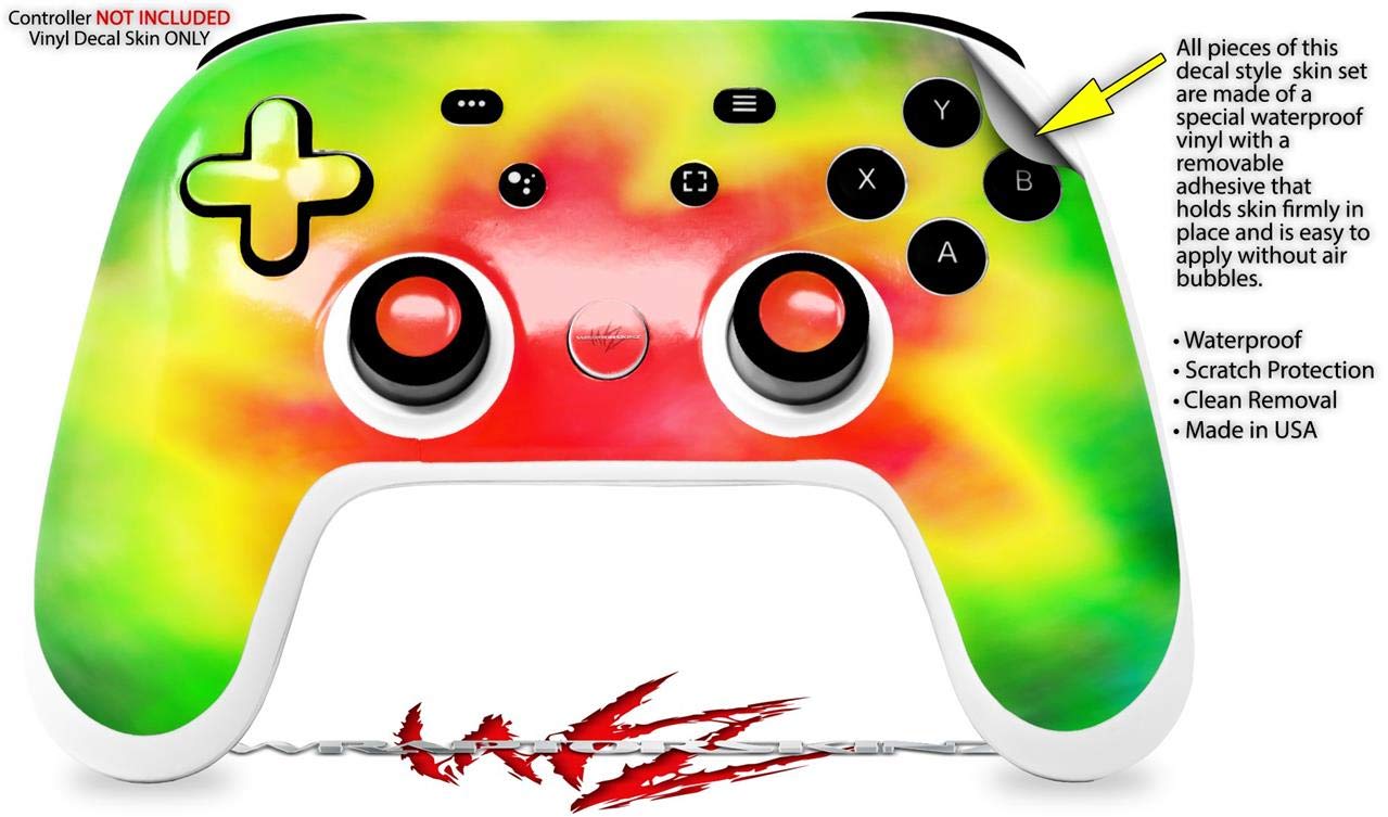 Stadia Controller Skin Decal Wrap - Tie Dye Design for Gaming
