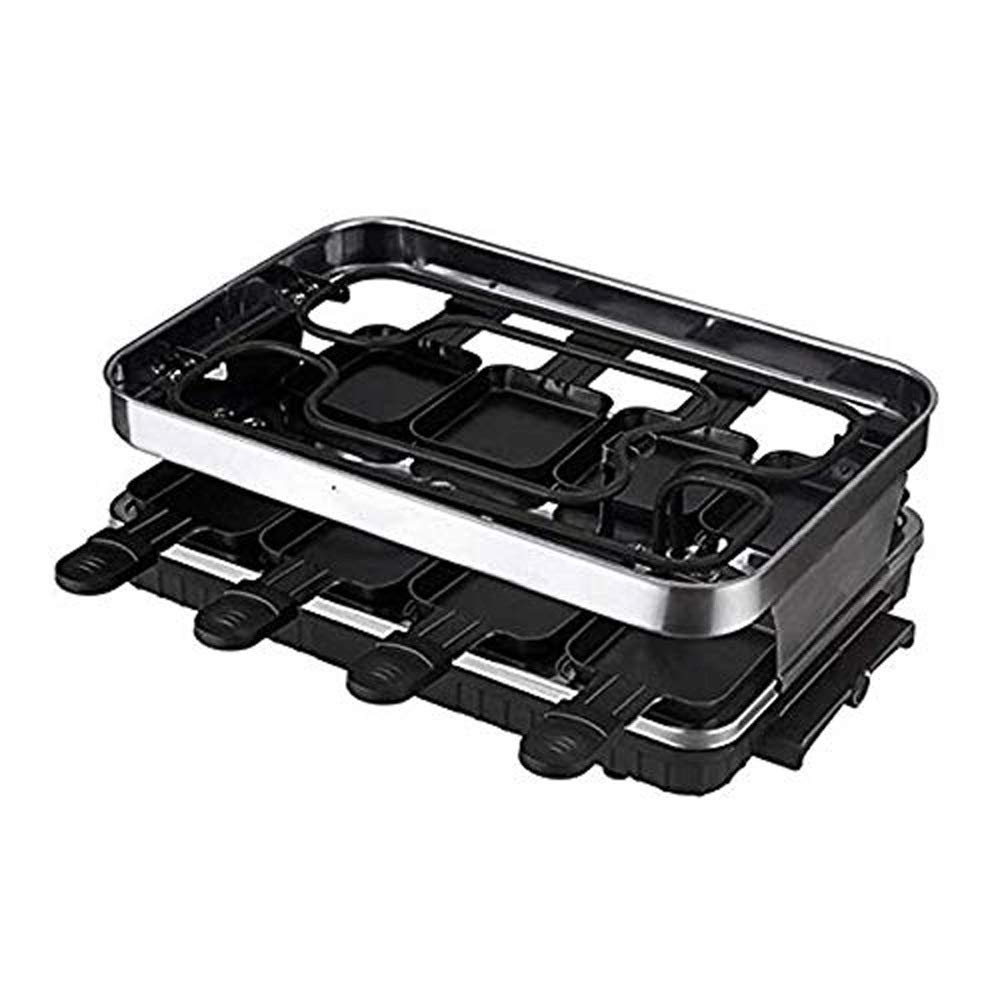 NFY Electric BBQ Grill - Smokeless Indoor Grill with Double-Layer Nonstick Baking Tray, Multi-Function Griddle & Pitchfork - Perfect for Family Gatherings, Camping & Small Space Cooking (As Seen On TV)