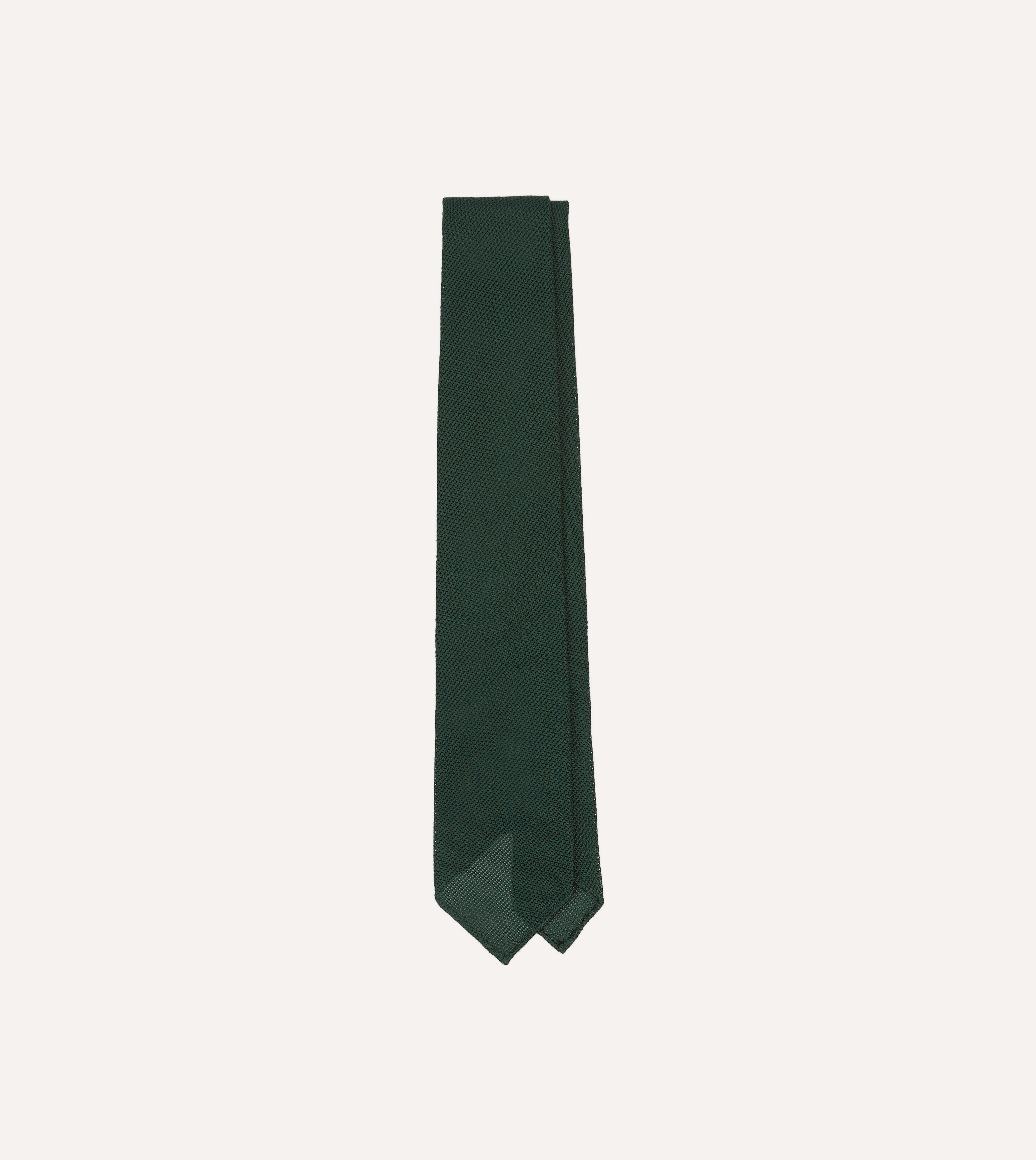 Premium Green Fine Woven Grenadine Silk Hand Rolled Necktie for Men - Elegant Formal Wear for Weddings, Business Meetings & Special Occasions