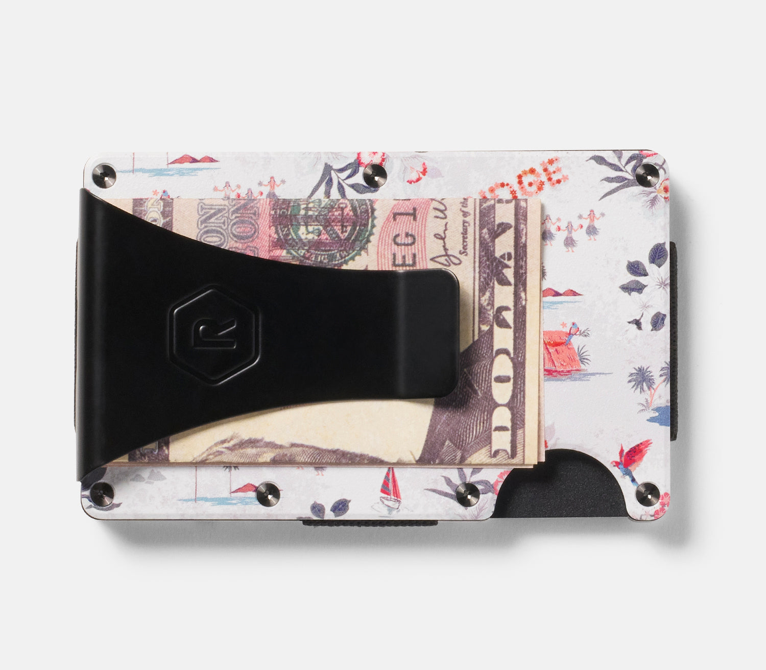 Ridge Wallet Aloha - Slim Minimalist RFID Blocking Front Pocket Wallet for Men - Perfect for Travel, Everyday Carry & Outdoor Adventures