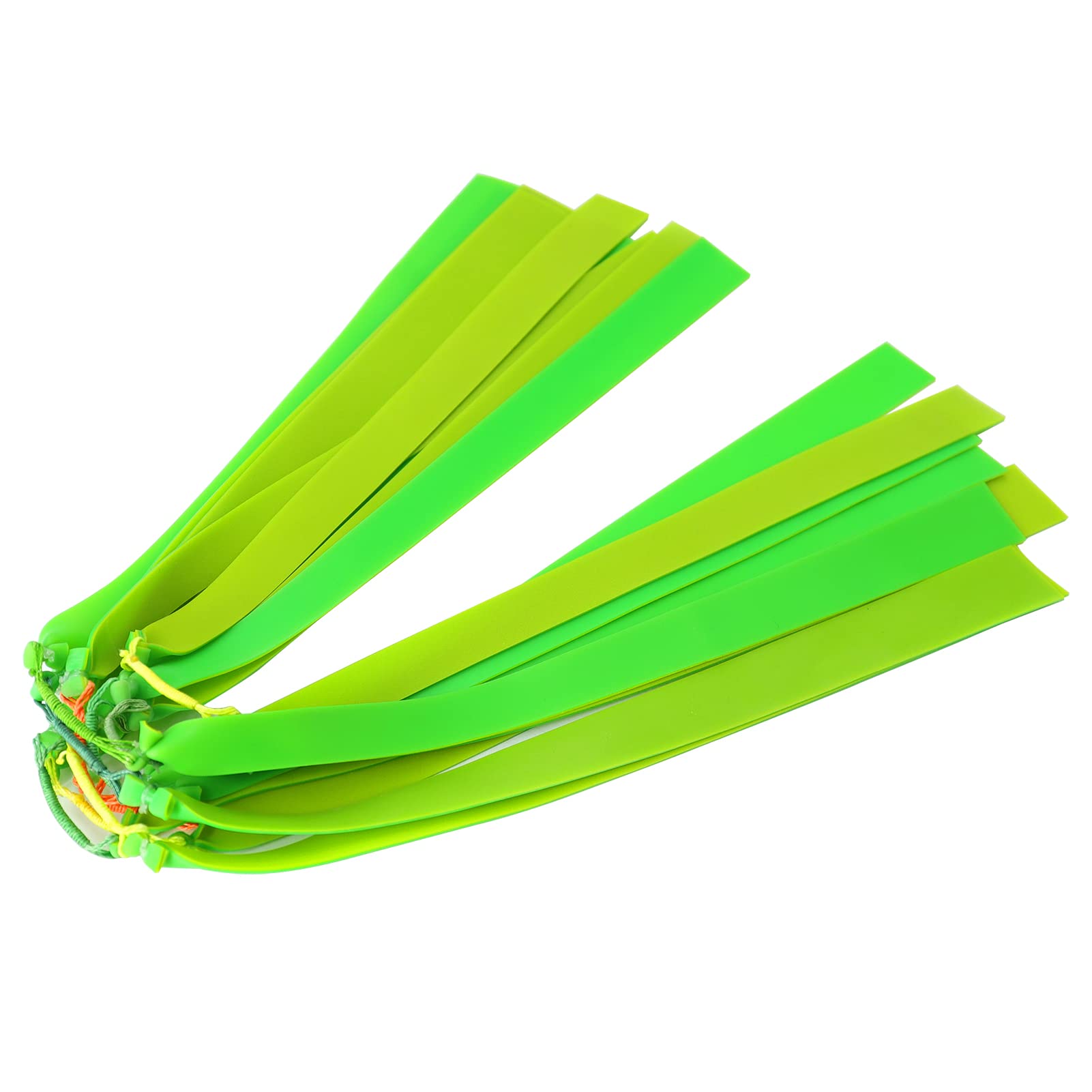 10Pcs 1mm Thickness High-Power Slingshot Bands - Flat Rubber Bands for Archery, Fishing & Hunting - Durable Replacement Bands for Slingshots & Catapults - Perfect for Outdoor Adventures, Target Practice & Survival Gear